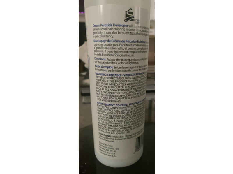 Super Star Cream Peroxide Developer, 40 Volume, 16 fl oz/473 mL