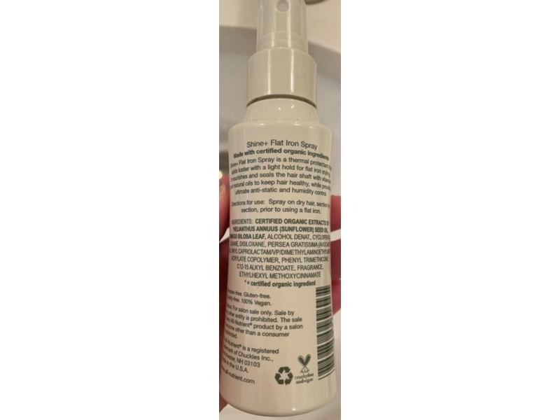 All-Nutrient Shine+ First Iron Spray, Uv +Color Protection, 3.4 fl oz/100 mL