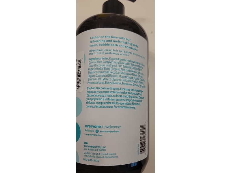 Everyone For Everybody Refreshing + Multitasking 3 In 1 Soap, Eucalyptus + Mint, 32 fl oz/946 mL