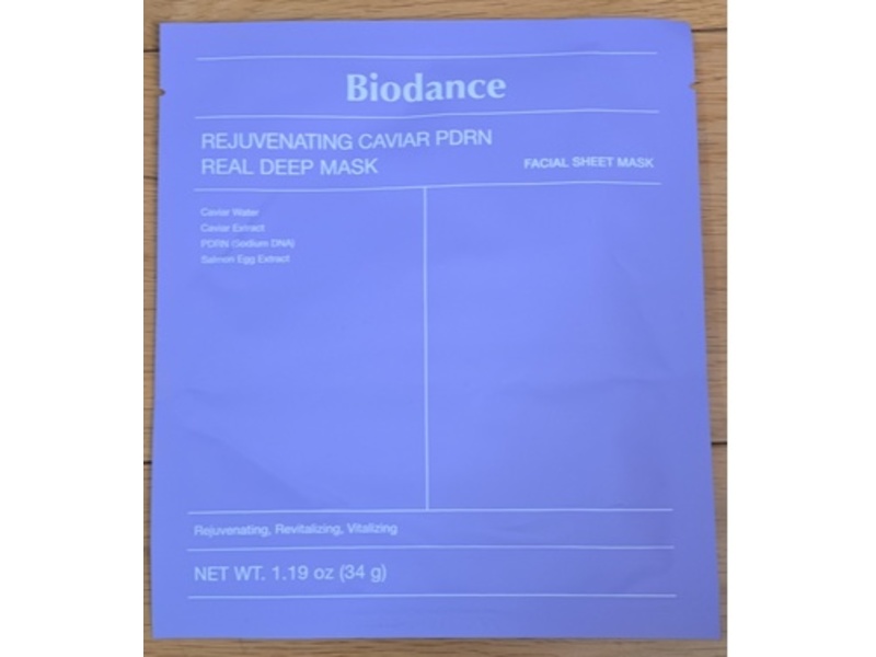 Biodance Real Deep Mask, Rejuvenating Caviar PDRN, 1.19 oz/34 g, 4 Count