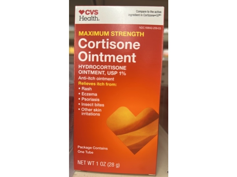 CVS Health Cortisone Anti-Itch Ointment, Maximum Strength, 1 oz/28 g