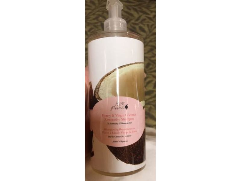 100% Pure Restorative Shampoo, Honey & Virgin Coconut Oil, 390 mL