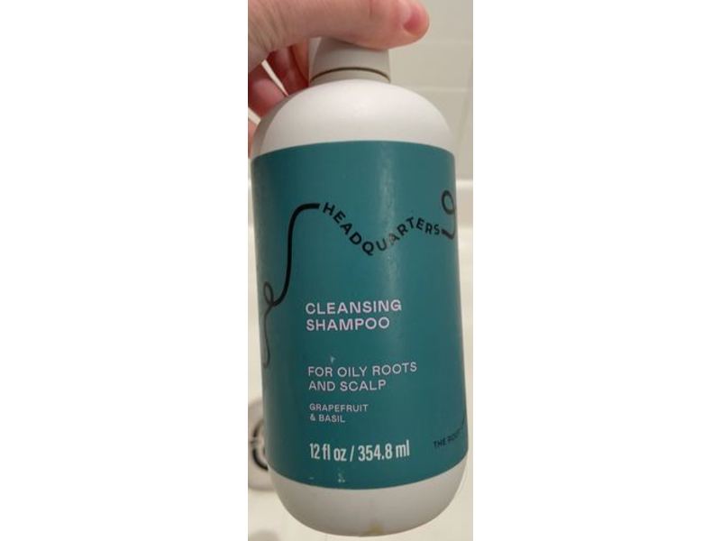 Headquarters Cleansing Shampoo, Grapefruit & Basil, 12 fl oz/354.8 mL