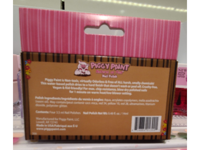 Piggy Paint Nail Polish Set, Natural As Mud, 0.48 fl oz/14mL