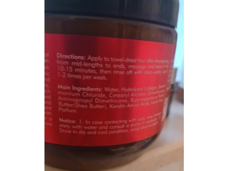 Ecolchi Collagen Hair Mask, Shea Butter, 18.6 fl oz/550 mL