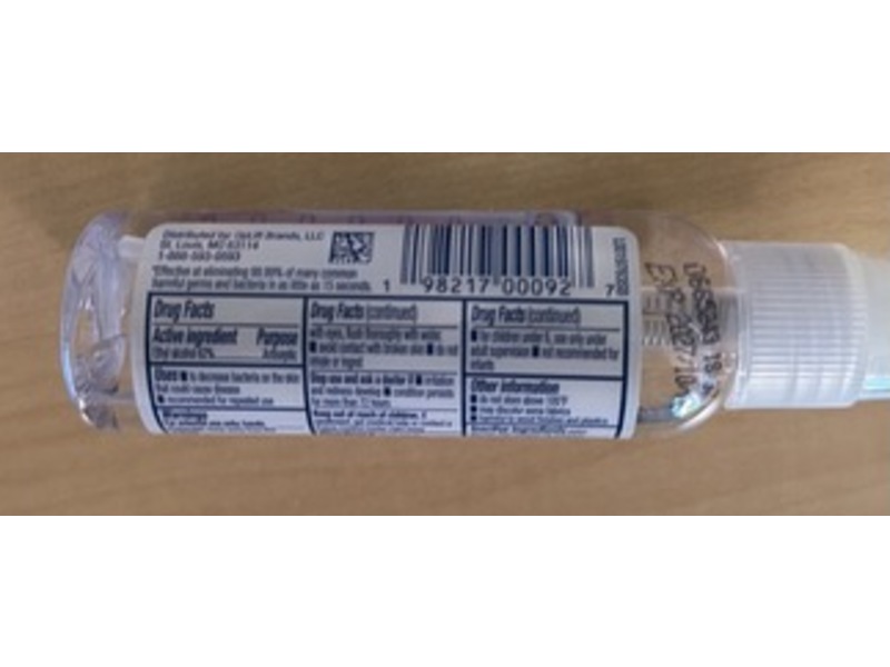 Germ X Hand Sanitizer, Lavender Scented, 2 fl oz/59 mL