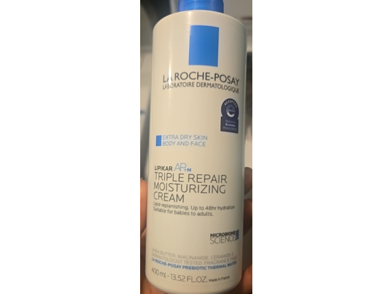 La Roche-Posay Lipikar AP+M Triple Repair Moisturizing Cream, 13.52 fl oz/ 400 mL