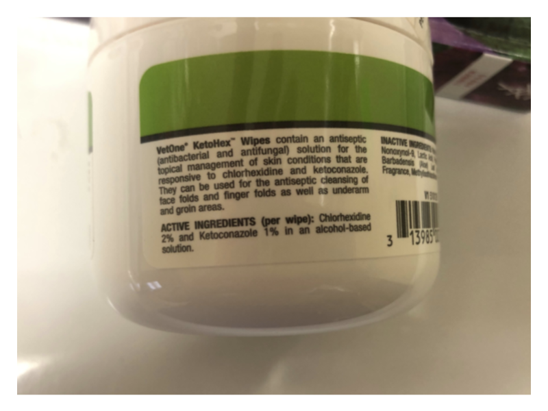 ​ KetoHex Antiseptic Wipes Antibacterial & Antifungal Pet Skin Care, 50 count