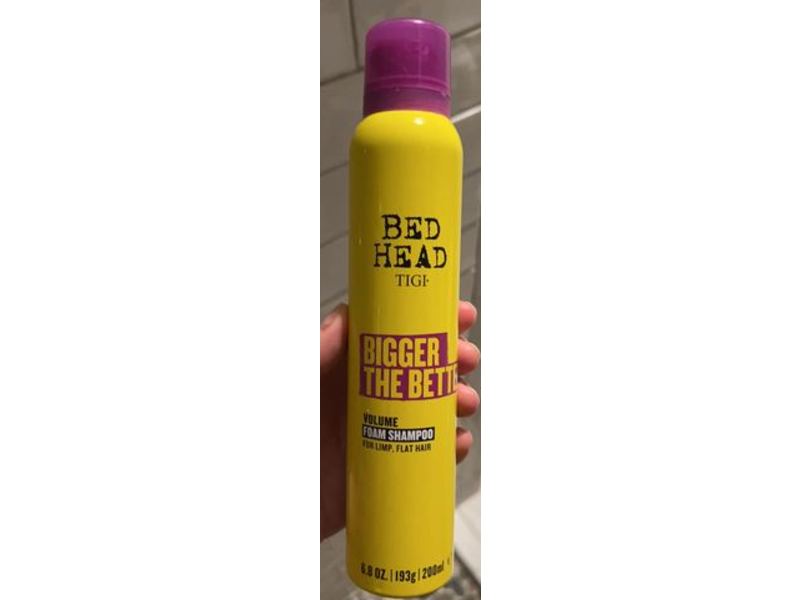 TIGI Bed Head Bigger The Better Volume Foam Shampoo, 6.8 oz/193 g