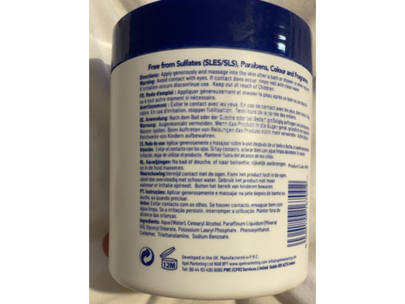 Xpel Body Care Aqueous Body Cream, 17.6 fl oz/500 mL