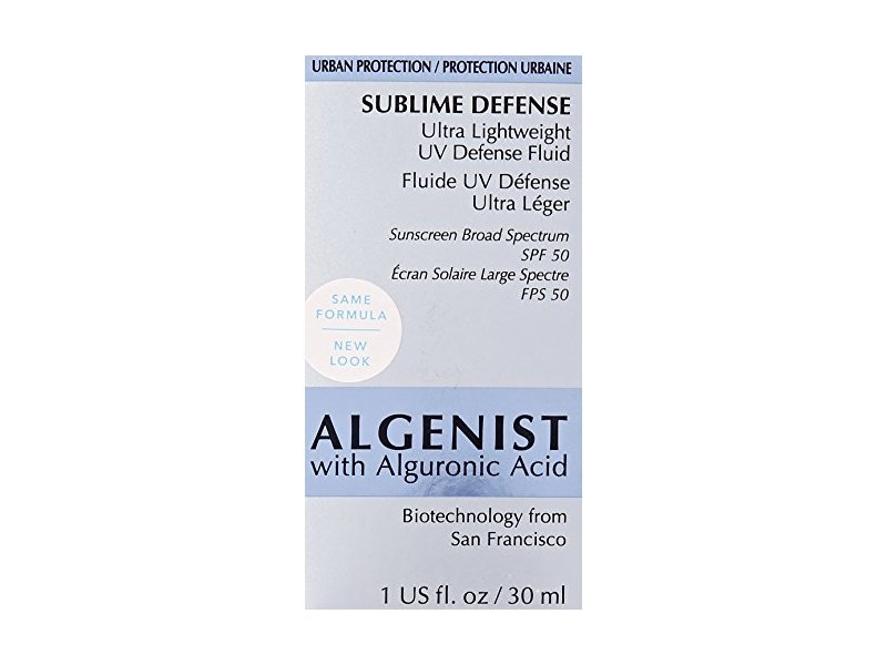 Algenist Sunscreen Broad Spectrum SPF 50, 1 US fl oz/30ml