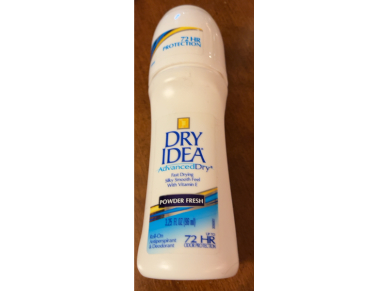 Dry Idea Roll on Antiperspirant/Deodorant, Powder Fresh, 3.25 fl oz/96 mL