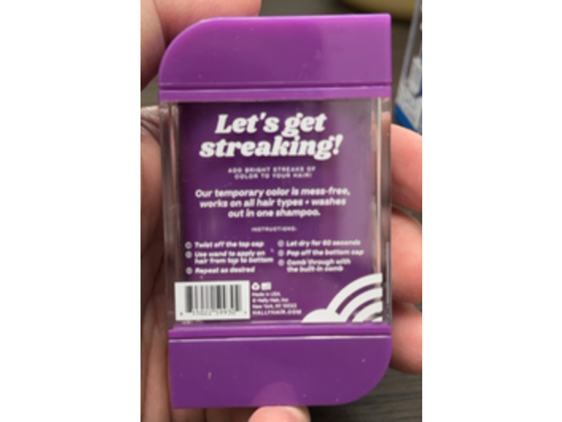 Hally Shade Stix One Day Hair Color, Purple, 0.4 oz/12 mL