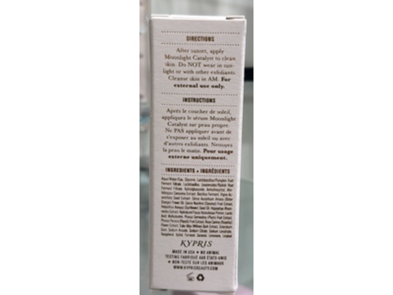Kypris Moonlight Catalyst Refine & Renew Overnight Facial Serum, 1.59 fl oz/47 mL