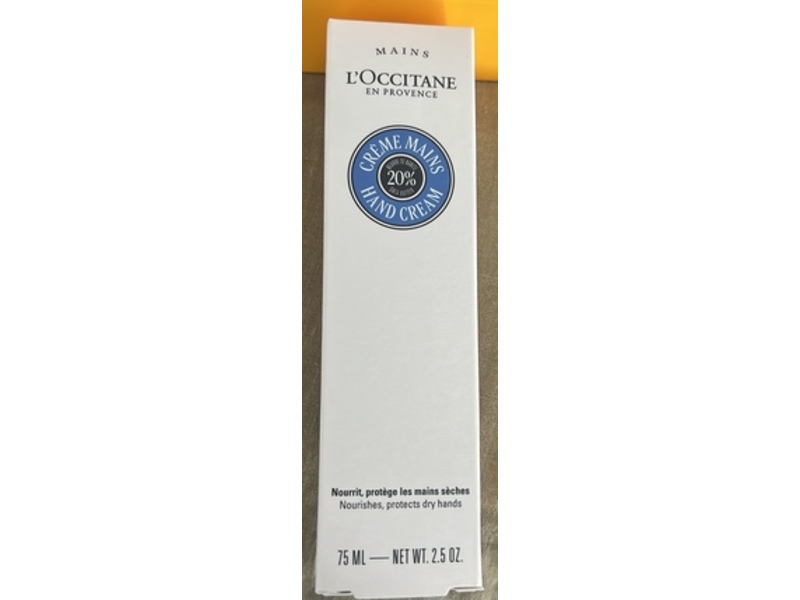 L'Occitane En Provence Hand Cream, Shea Butter, 2.5 oz/75 mL.