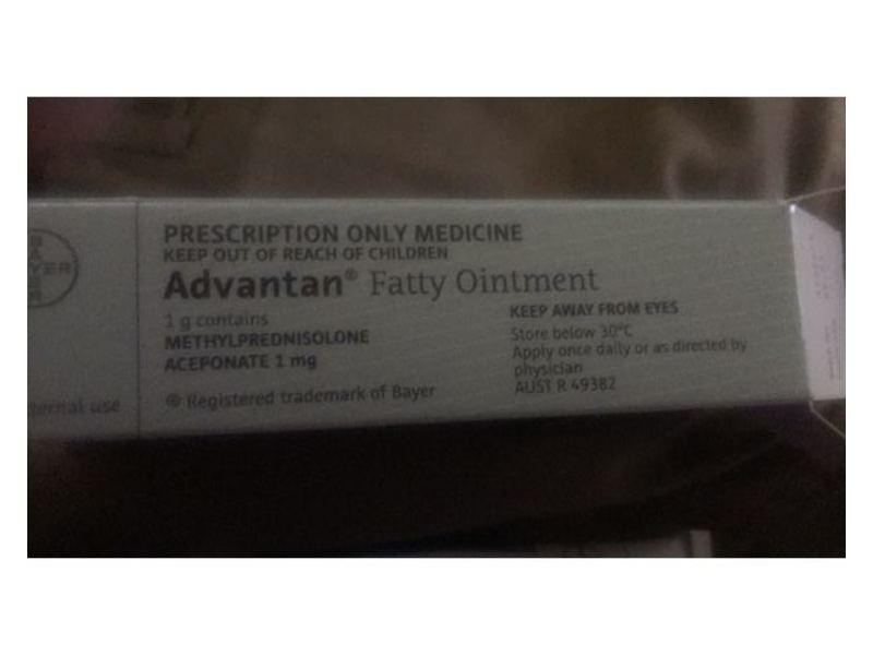 Advantan (methylprednisolone aceponate) Fatty Ointment 0.1%, 15 g, Bayer (RX)