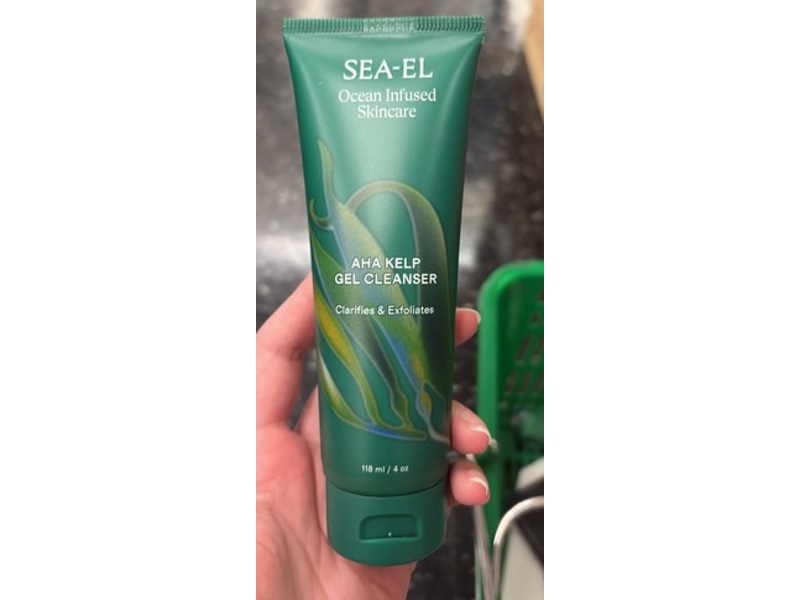 Sea-El Ocean Infused Skincare Gel Cleanser, AHA Kelp, 4 oz/118 mL