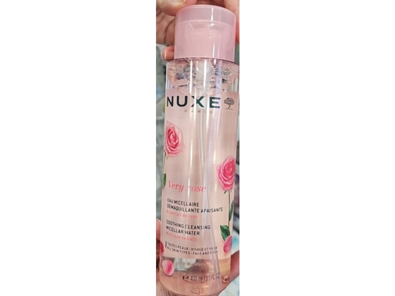 Nuxe Paris Very Rose Soothing Cleansing Micellar Water, 13.5 fl oz/400 mL