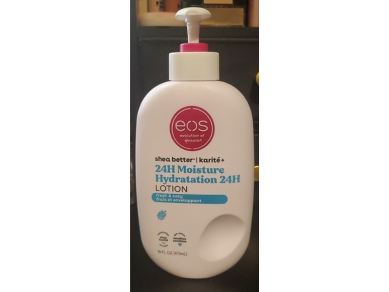 Eos 24H Moisture Hydration Lotion, Fresh & Cozy, 16 fl oz/473 mL