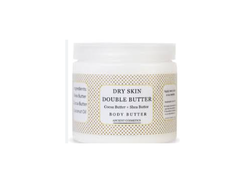 Ancient Cosmetics Dry Skin Double Butter Body Butter, Cocoa Butter + Shea Butter, 8 oz