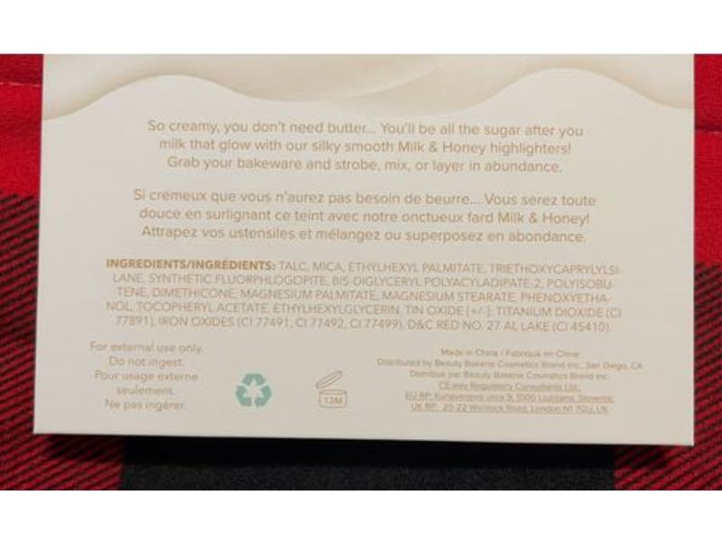 Beauty Bakerie Milk & Honey Highlighting Palette, 8 g