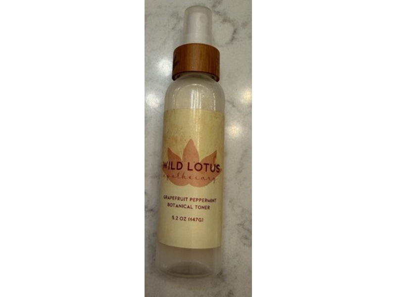 Wild Lotus Botanical Toner, Grapefruit Peppermint, 5.2 oz/147 g