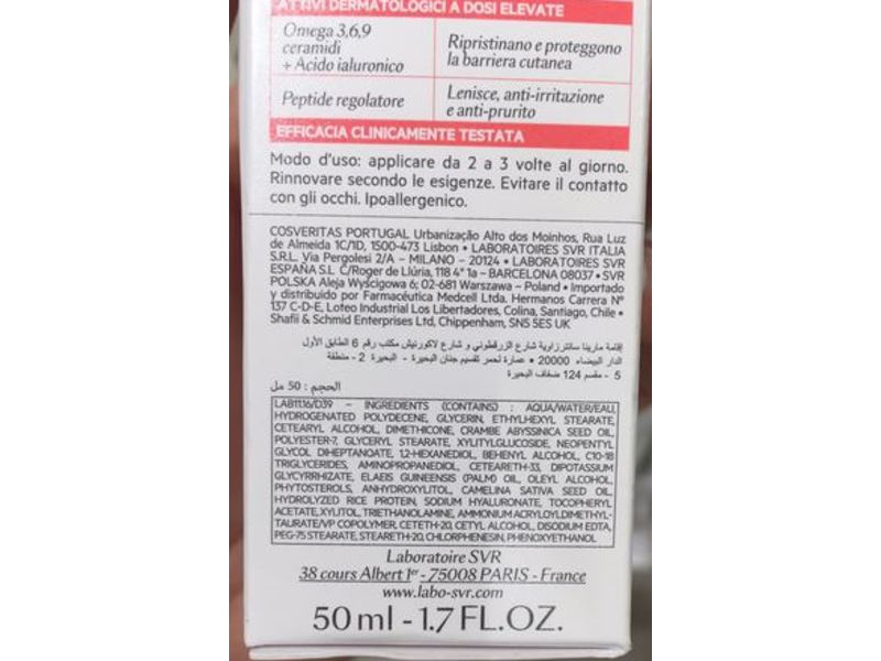 SVR Barrier Topialyse Repairing Barrier Cream, 50 mL