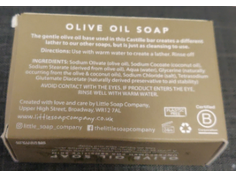 Little Soap Company Olive Oil Bar Soap, 100 g