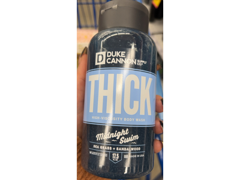 Duke Cannon Supply Co. Thick High-Viscosity Body Wash, Midnight Swim, 17.5 oz