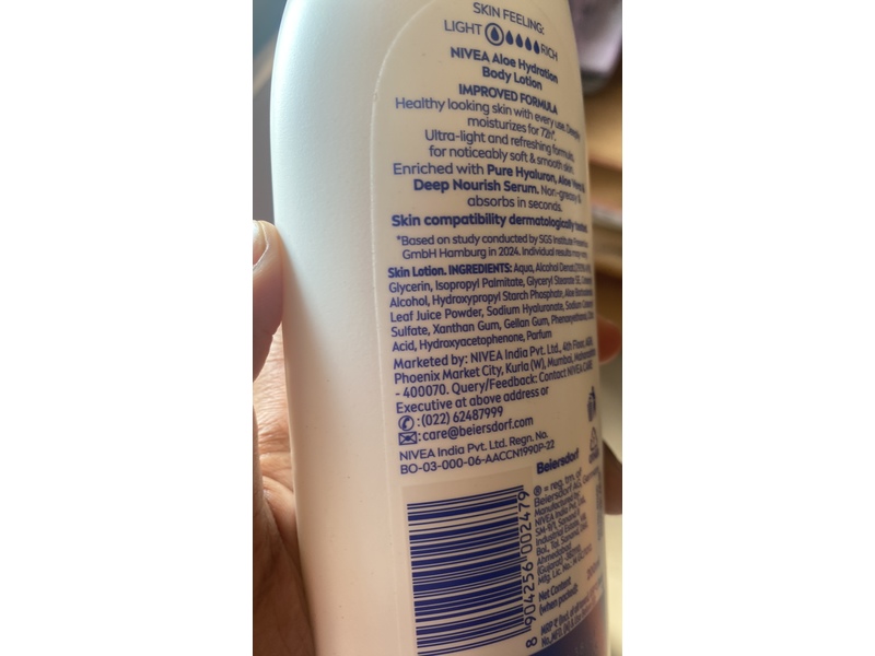 Nivea Aloe Hydration Body Lotion, 200ml