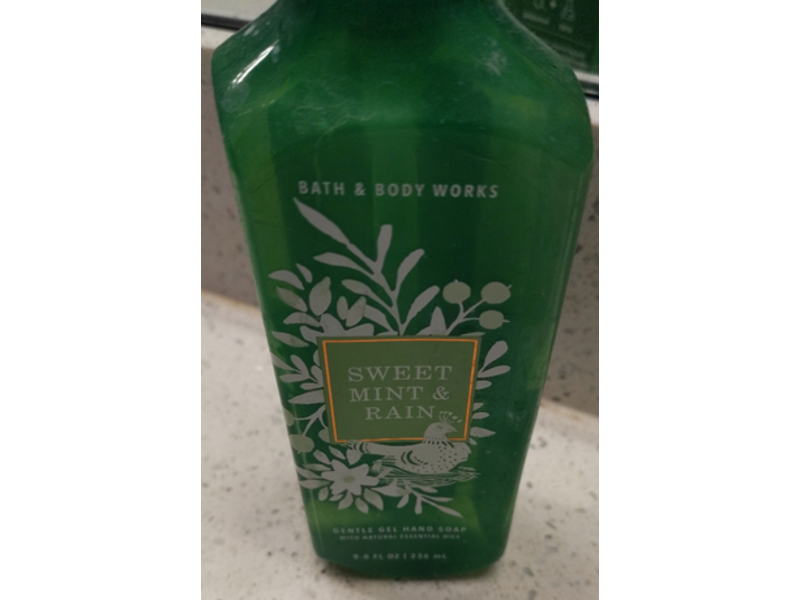Bath & Body Works Gentle Gel Hand Soap, Sweet Mint & Rain, 8 fl oz/236 mL