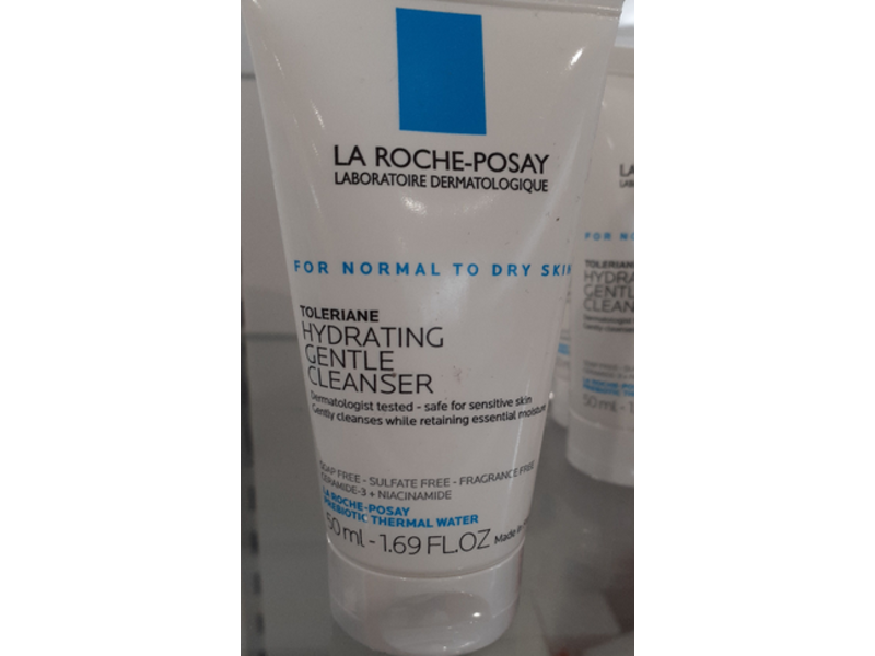 La Roche-Posay Toleriane Hydrating Gentle Cleanser, 1.69 fl oz/50 mL