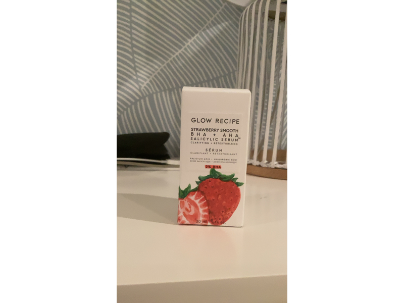 Glow Recipe Strawberry Smooth BHA + AHA Salicylic Serum, 30 mL/1 fl oz