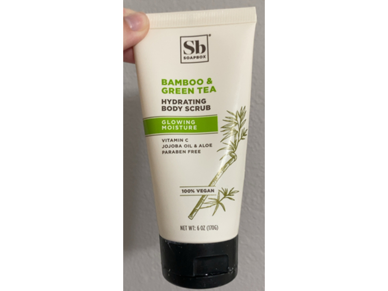 Soapbox Hydrating Body Scrub‚ Bamboo & Green Tea, 6 oz/170 g