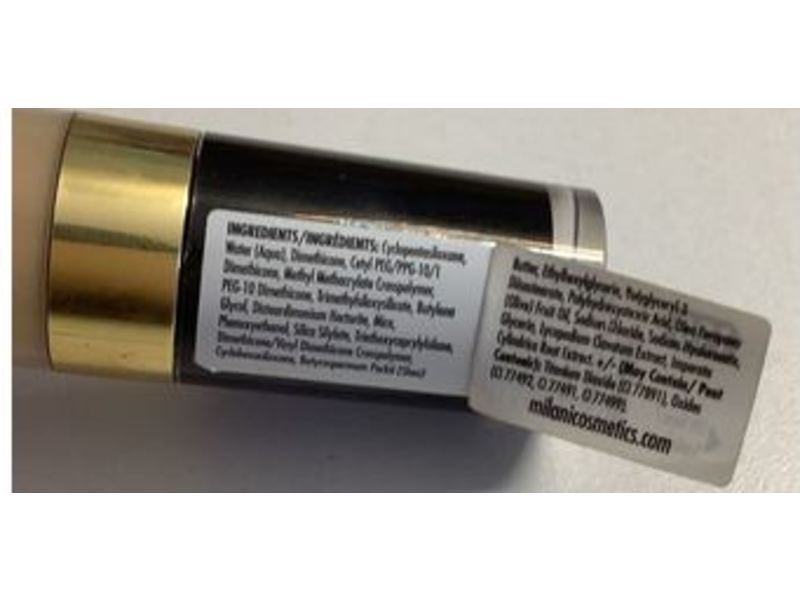 Milani Conceal + Perfect Longwear Concealer, Light Vanilla, 0.17 fl oz/5 mL