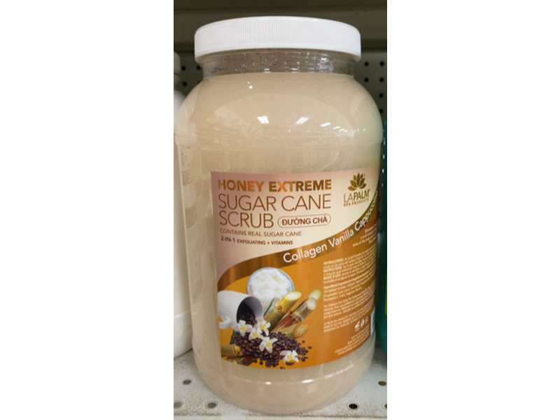 La Palm Honey Extreme Sugar Cane Scrub, Vanilla Cappuccino, 1 gal