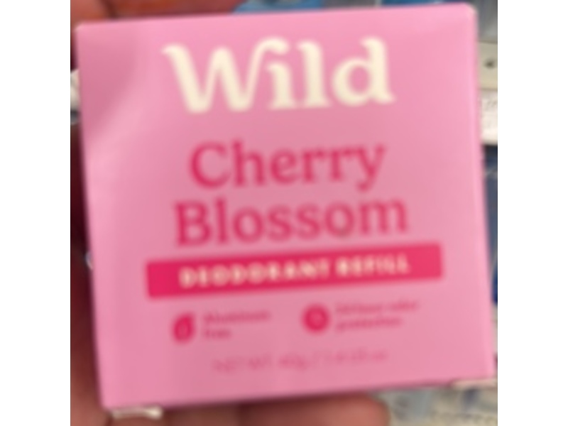 Wild Cream Deodorant Refill, Cherry Blossom, 1.4 oz/40 g