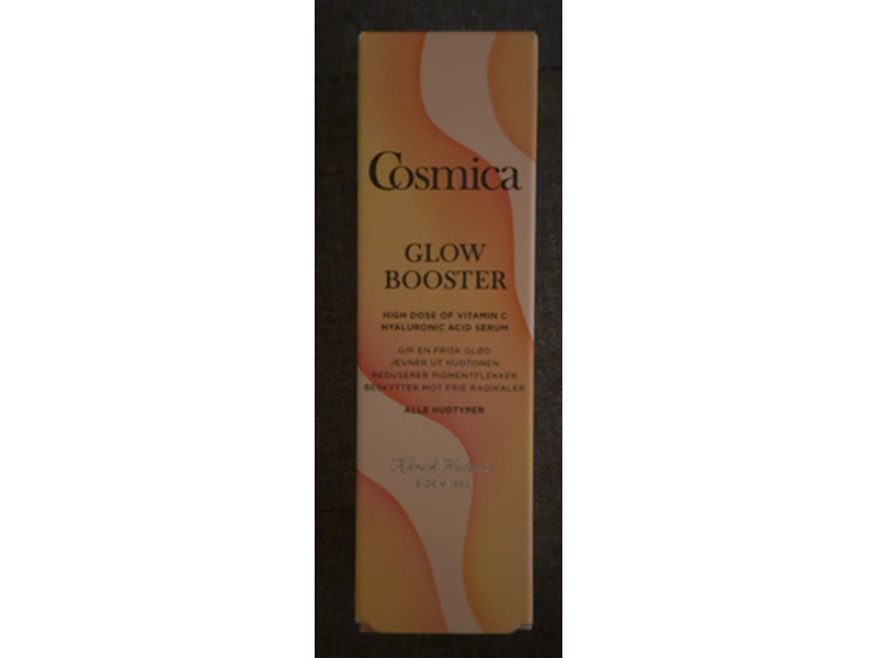 Cosmica Glow Booster Serum, Vitamin C & Hyaluronic Acid, 30 mL
