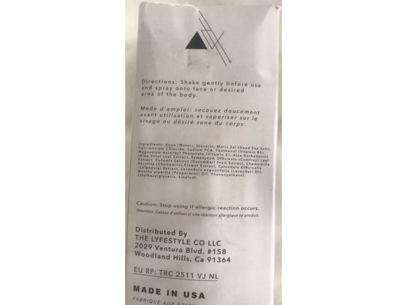 The Lyfestyle Co Beach Mist Botanical After Sun Spray, Fresh, 4 oz