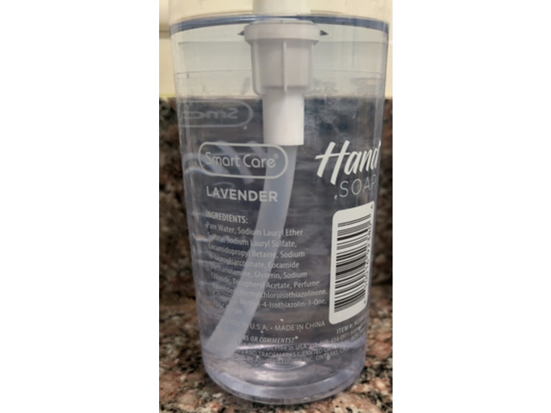 Smart Care Hand Soap, Lavender, 16.9 fl oz/500 mL