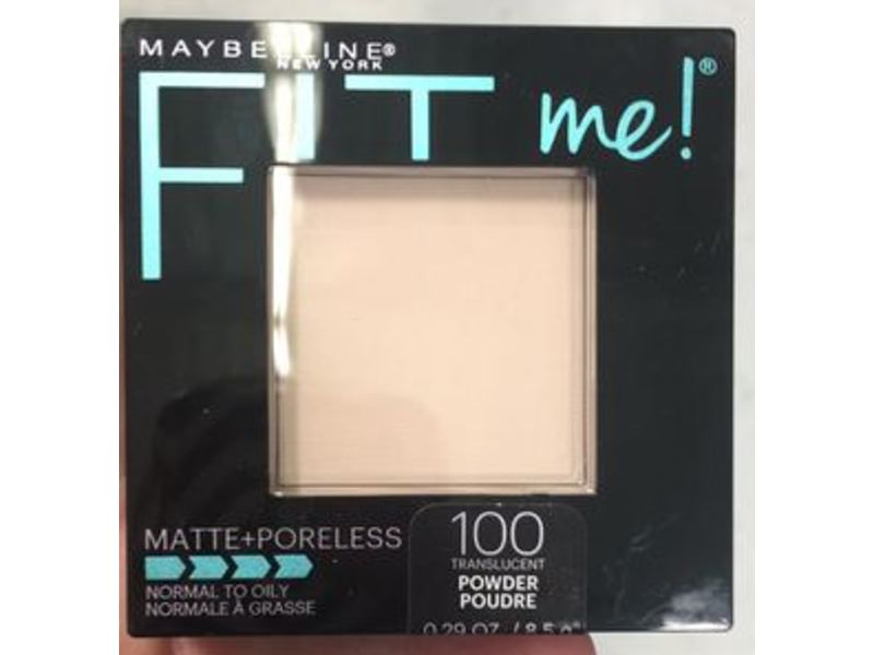 Maybelline New York Fit Me Matte+Poreless Powder, Translucent, 0.29 oz/8.5 g
