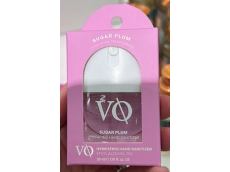 VQ Hydrating Hand Sanitizer, Sugar Plum, 1.01 fl oz/30 mL