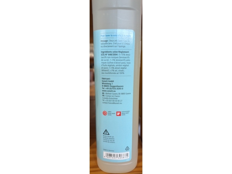 Sonette Afwasmiddel Sensitief Liquide, 1 L