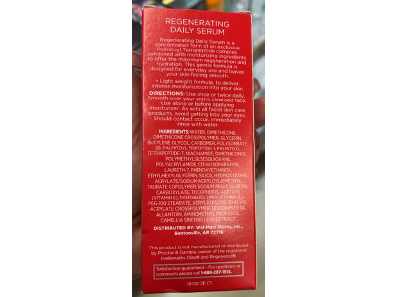 Equate Beauty Regenerating Daily Serum, 1.7 fl oz/50 mL