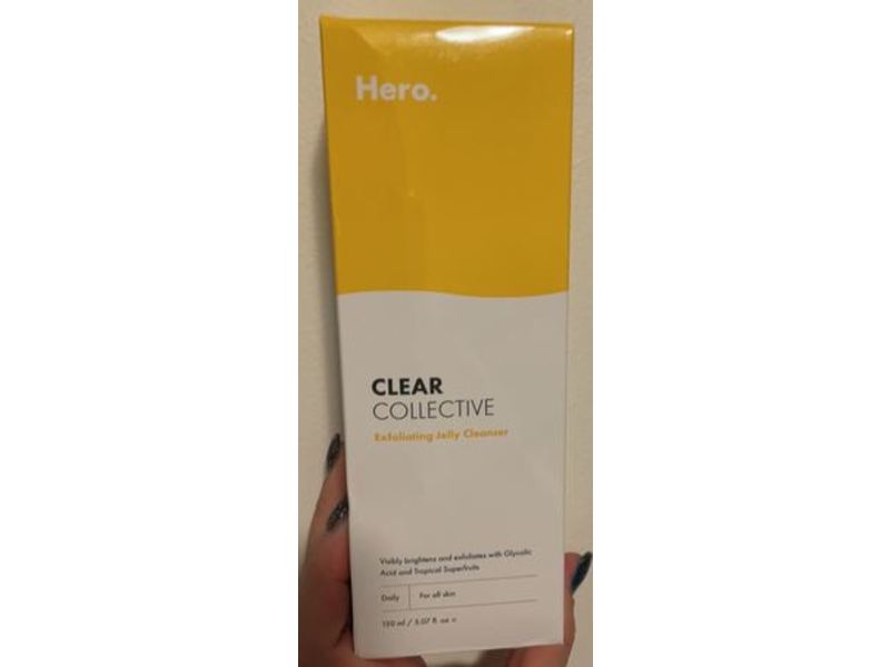 Hero Cosmetics Clear Collective Exfoliating Jelly Cleanser, 5.07 fl oz / 150 ml