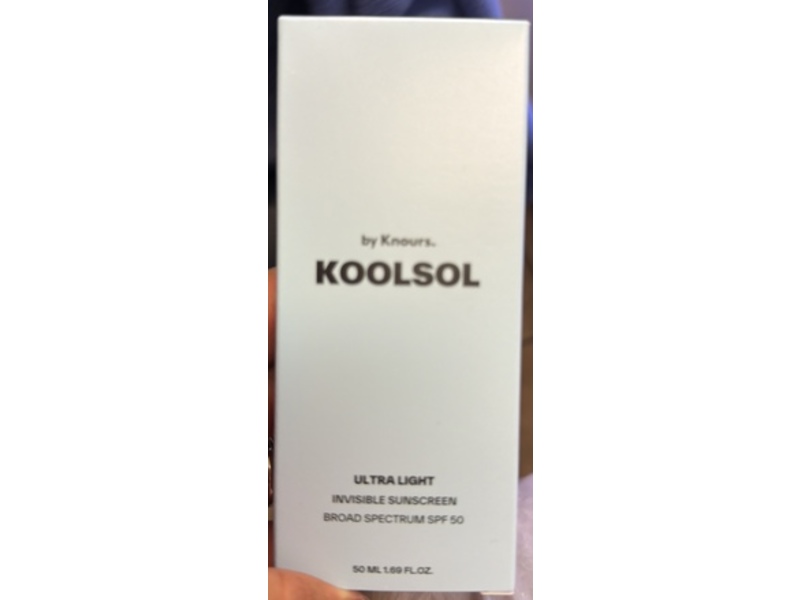 Koolsol by Knours. Ultra Light Invisible Sunscreen, SPF 50, 1.69 fl oz/50 mL