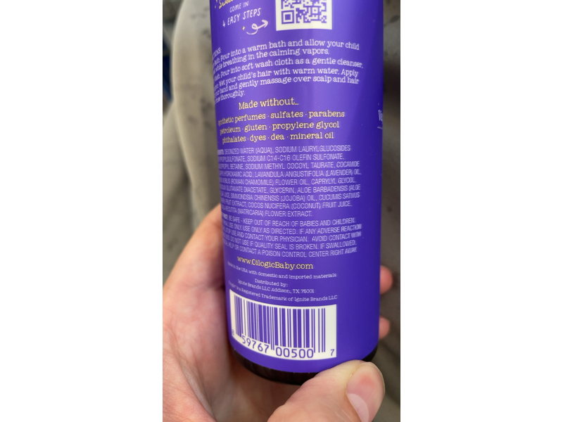 Oilogic Slumber & Sleep, All Over Wash 9 fl oz/266 mL