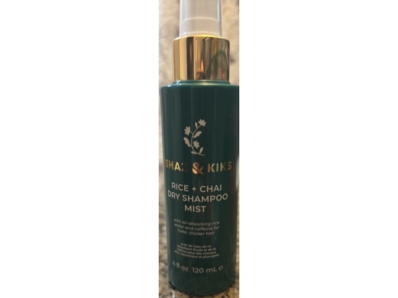 Shaz & Kiks Dry Shampoo Mist, Rice + Chai, 4 fl oz/120 mL