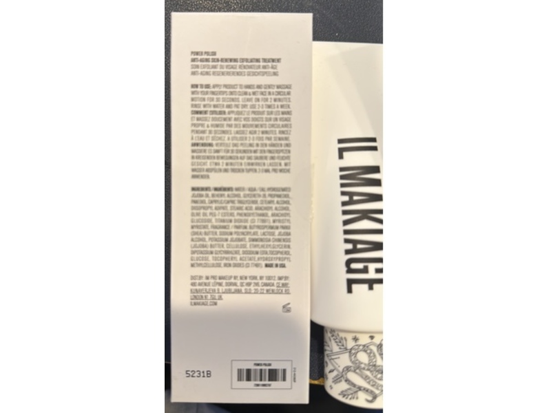 IL Makiage Power Polish Anti-Aging Skin-Renewing Exfoliating Treatment, 2.7 fl oz/80 mL