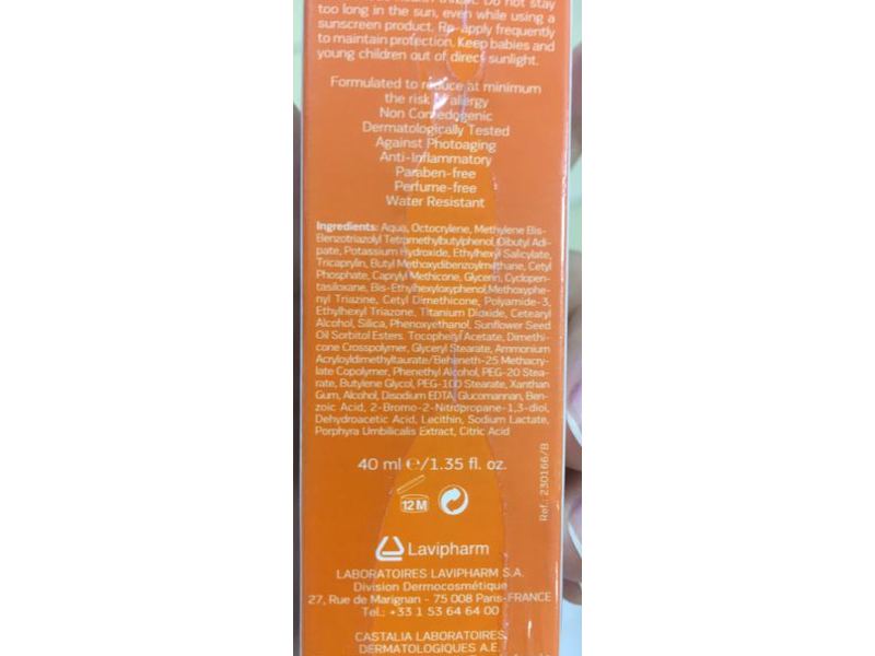 Castalia Helioderm Face Sunscreen Cream, Spf 50, 1.35 fl oz / 40 ml